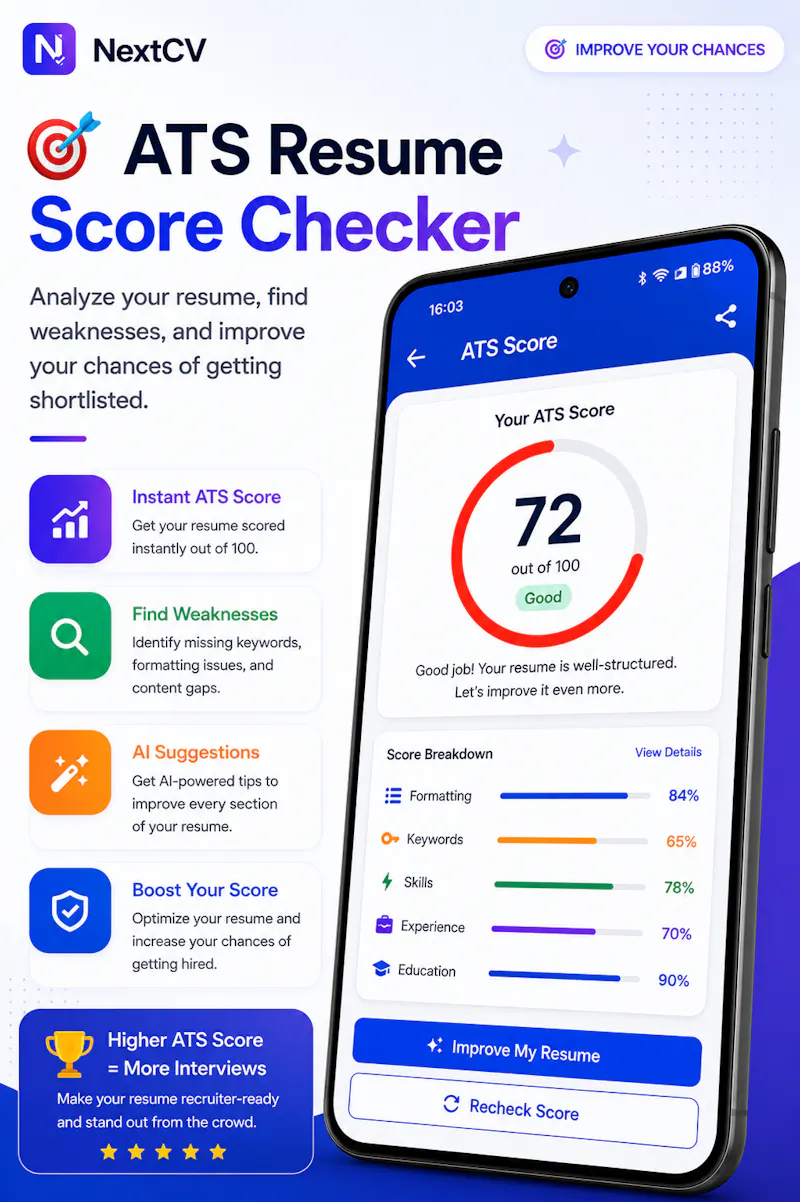 NextCV: Resume & CV Builder screenshot 3