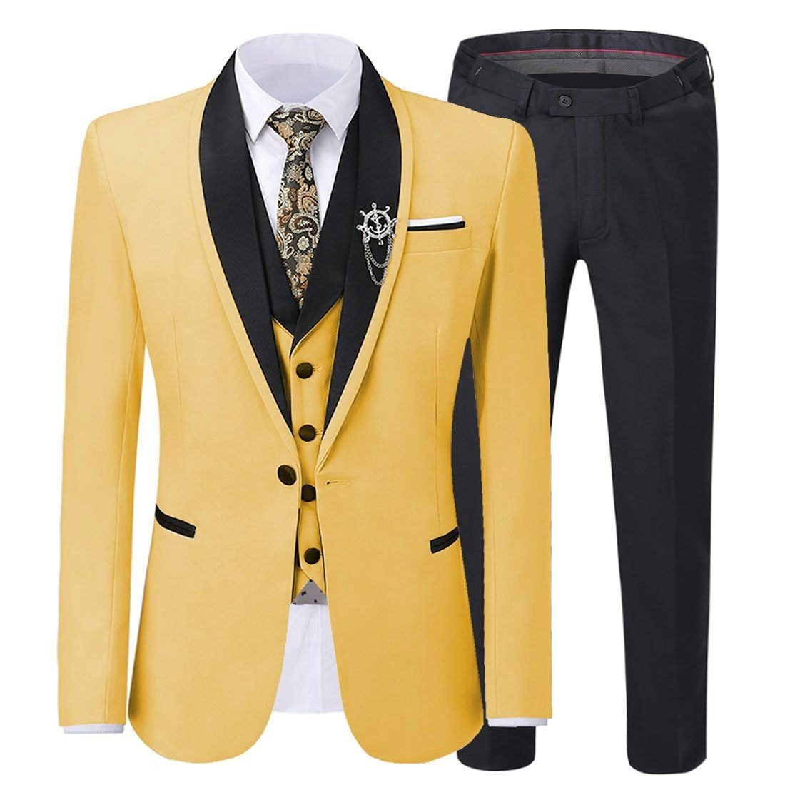 Red Tuxedo Wedding Suit gallery image