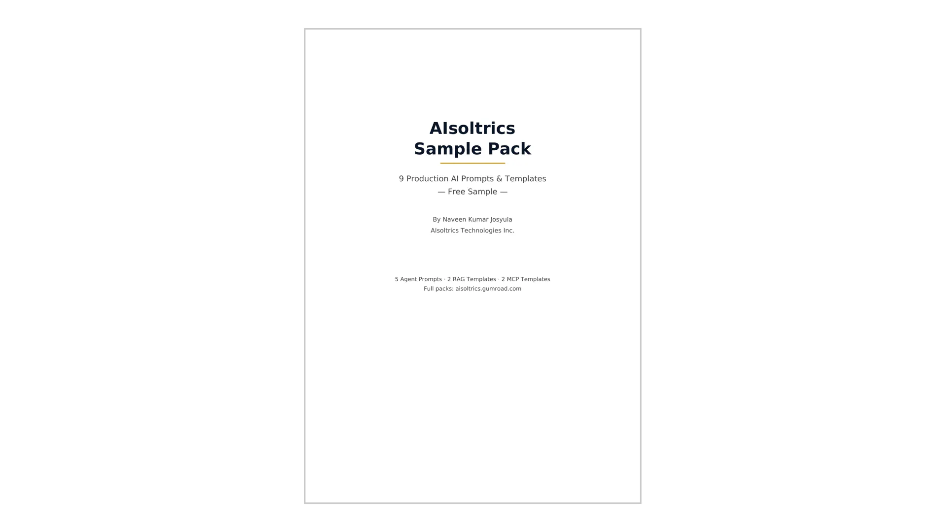 AISoltrics Architecture Templates Bundle gallery image