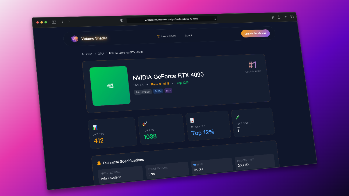 Volume Shader - Screenshot 4 showing product features and functionality