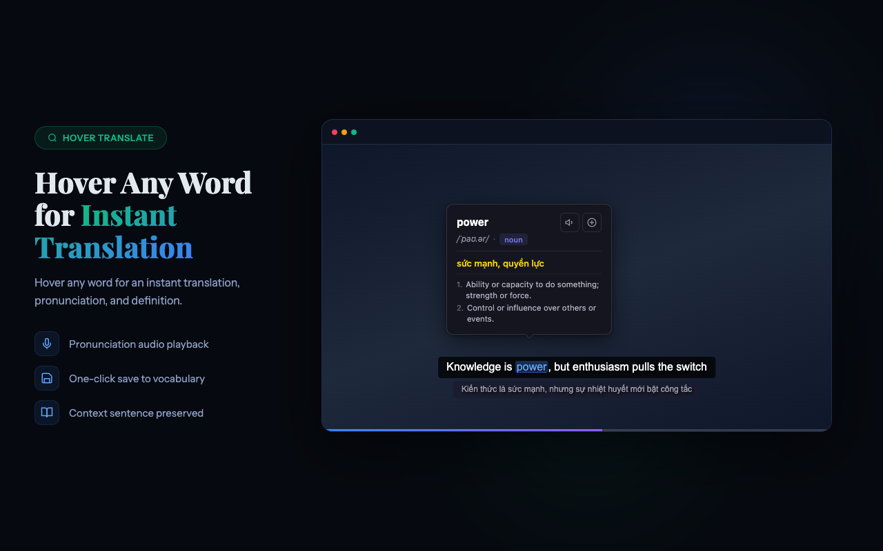SubLingo - Screenshot 4 showing product features and functionality