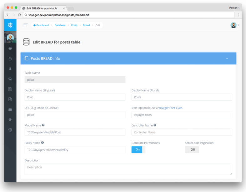 Laravel Voyager gallery image