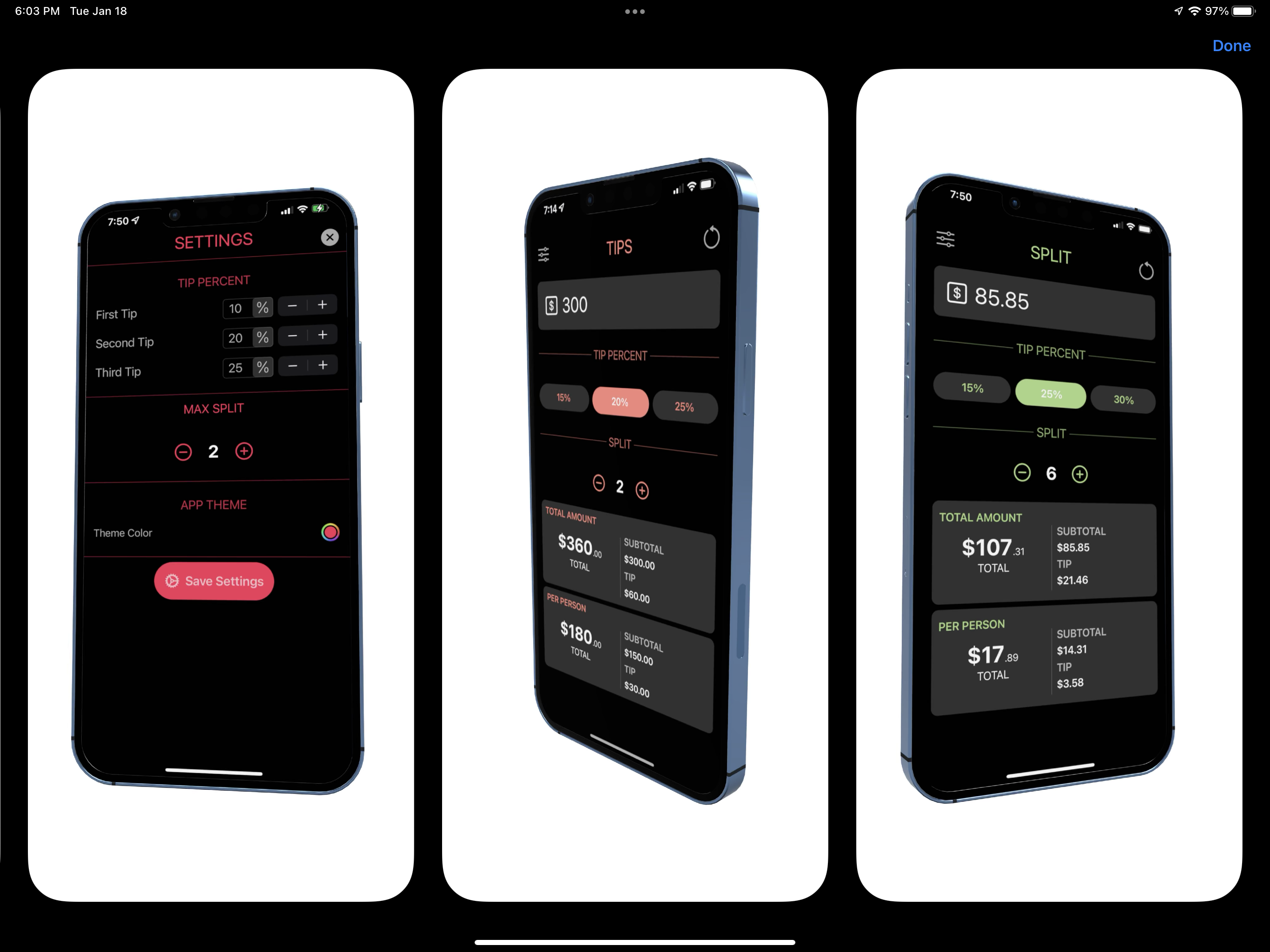 Split: Tip Calculator gallery image