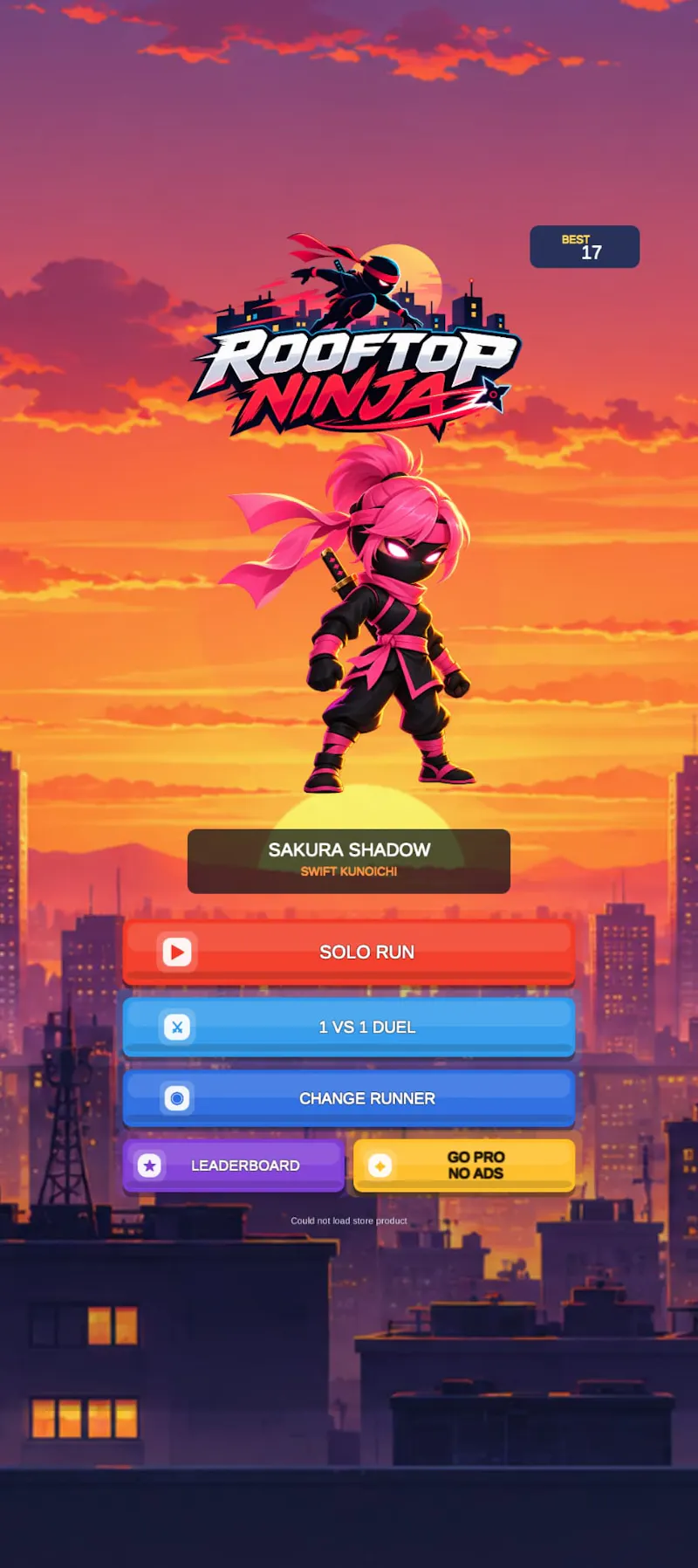 Rooftop Ninja screenshot 1