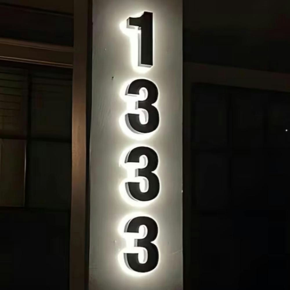 Singeee Solar Backlit LED House Number gallery image