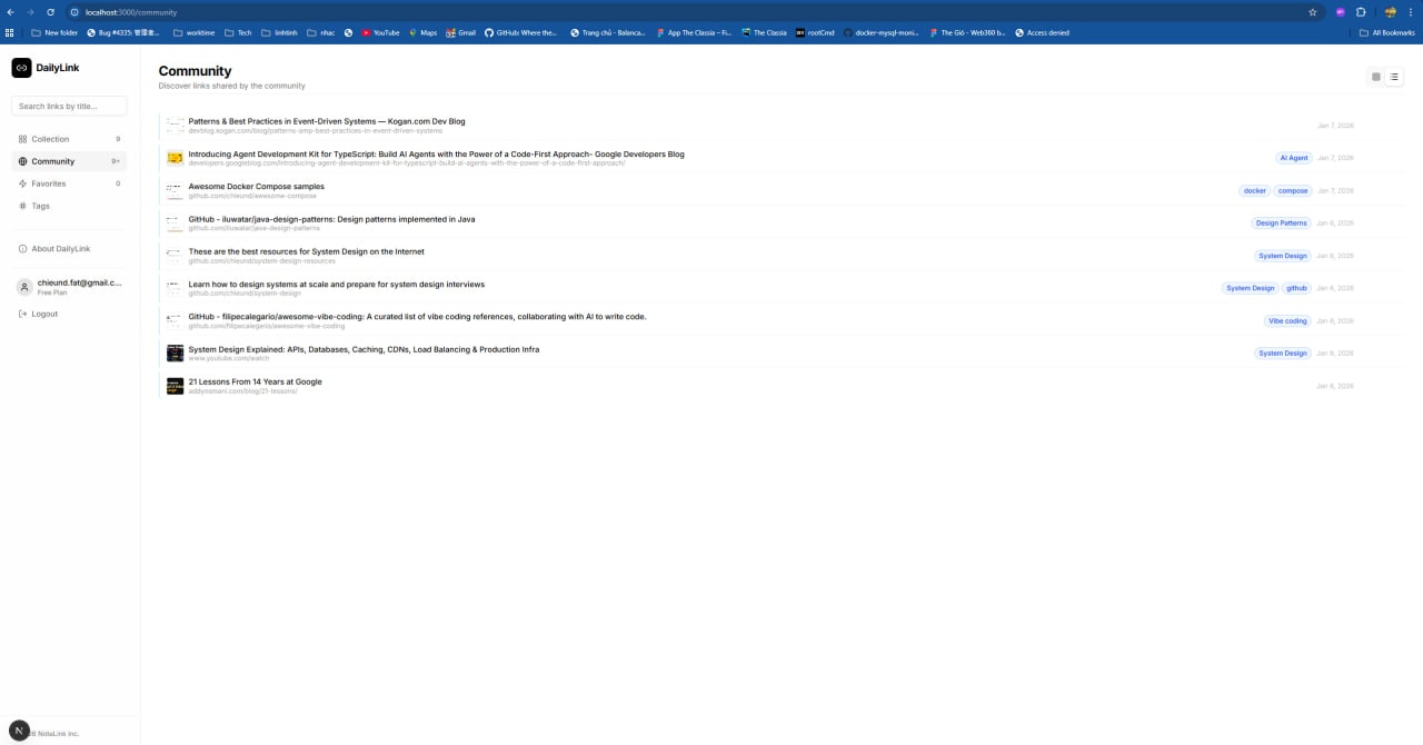 DailyLink - Screenshot 2 showing product features and functionality