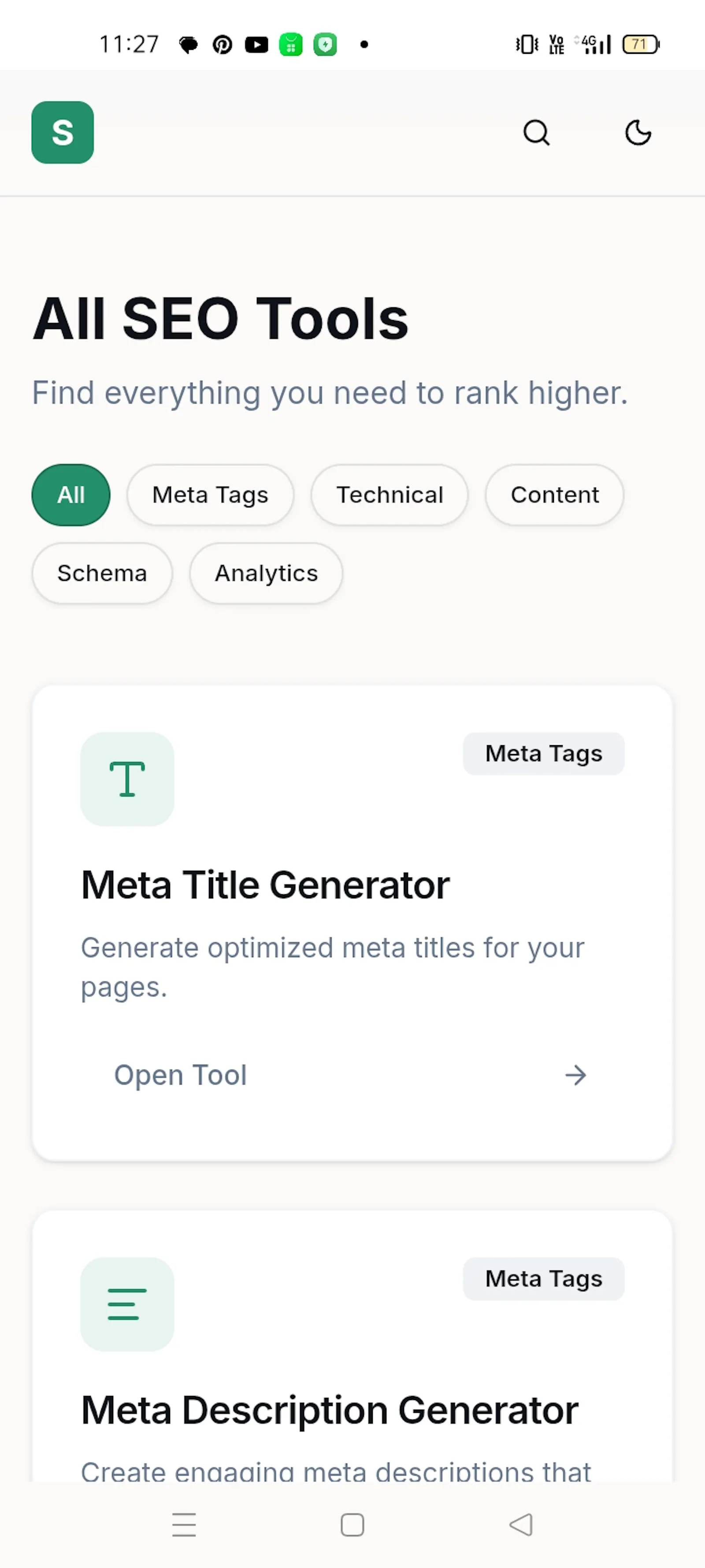 SabrTime SEO TOOLS screenshot 1