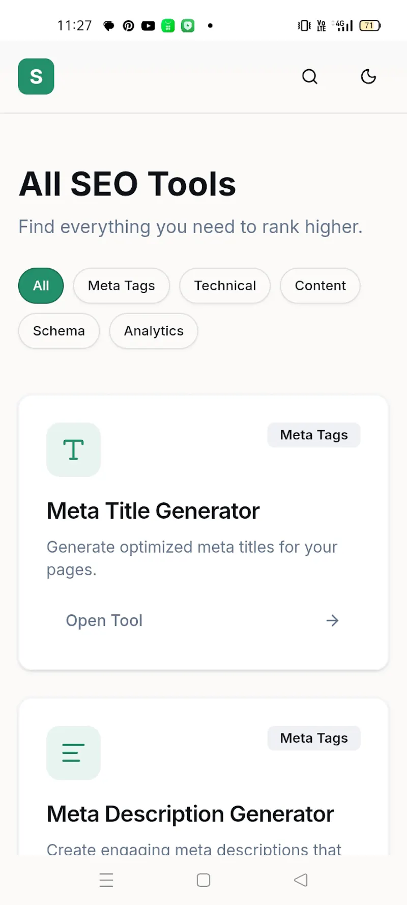 SabrTime SEO TOOLS screenshot 1