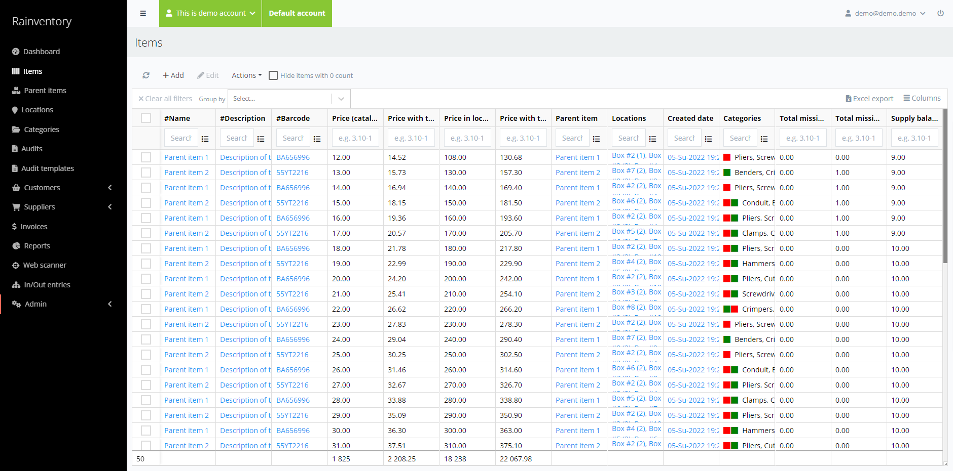 Rainventory - Inventarismanagement -app media 6