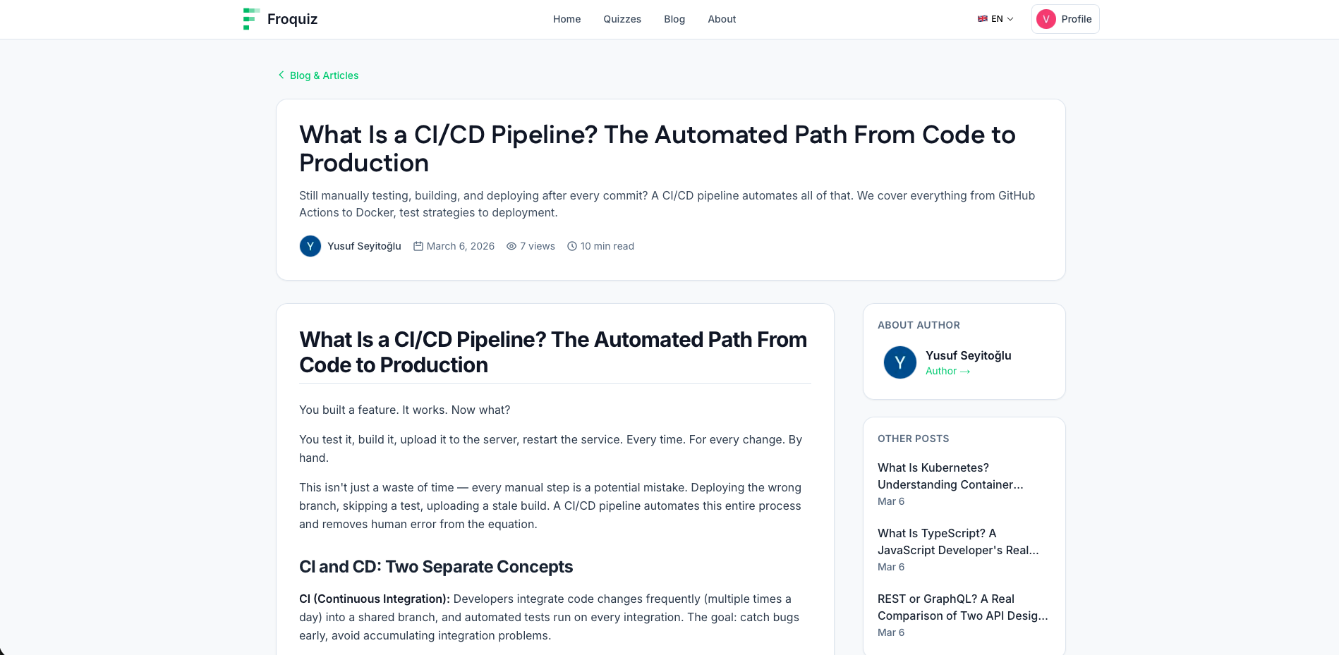 Froquiz - Screenshot 5 showing product features and functionality