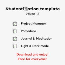 Student Notion Template gallery image