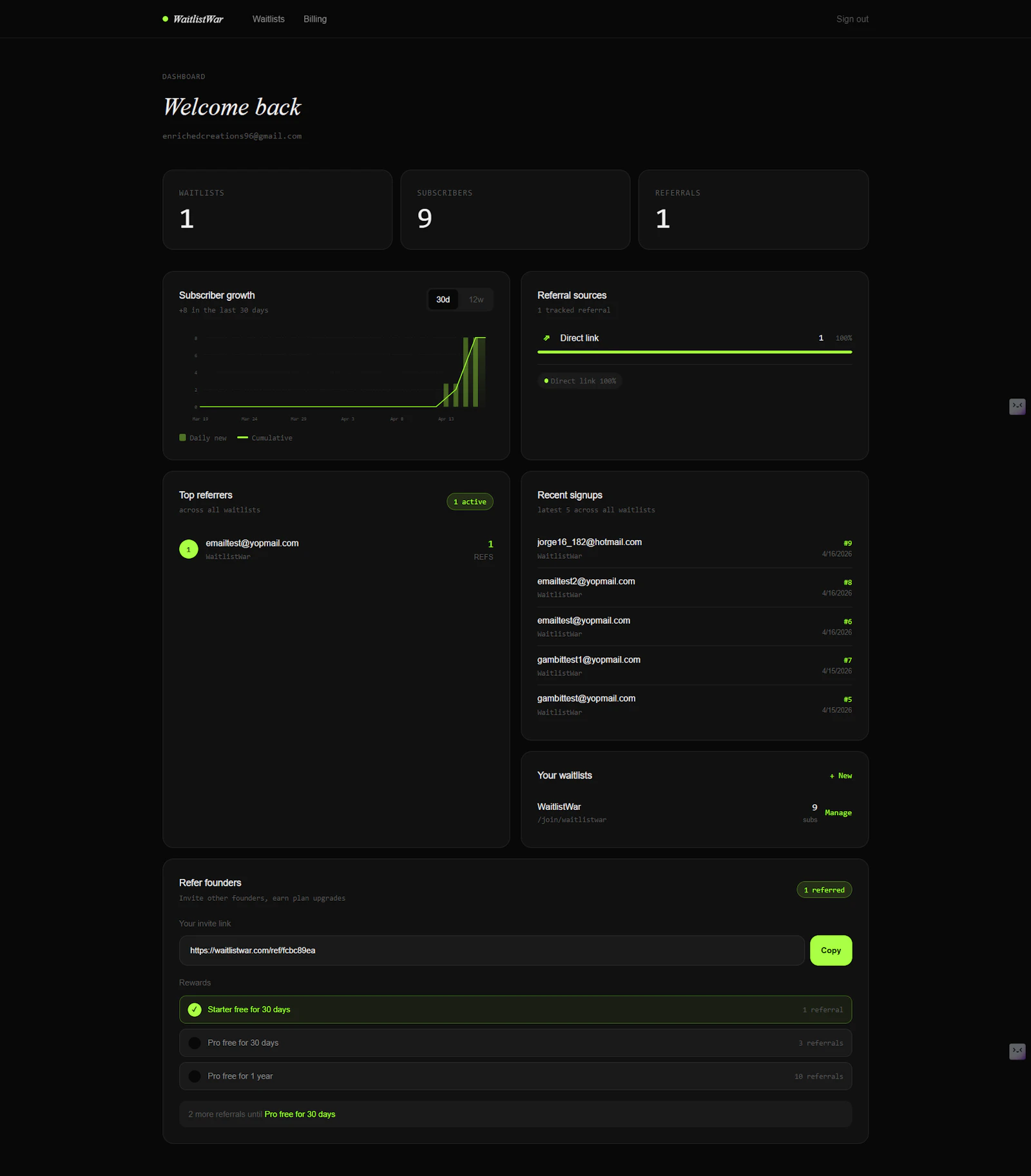 WaitlistWar screenshot 2