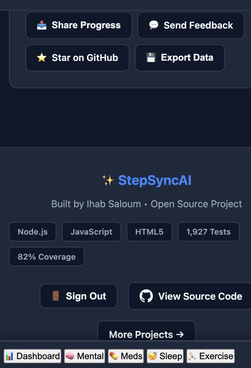 StepSyncAI - Screenshot 3 showing product features and functionality