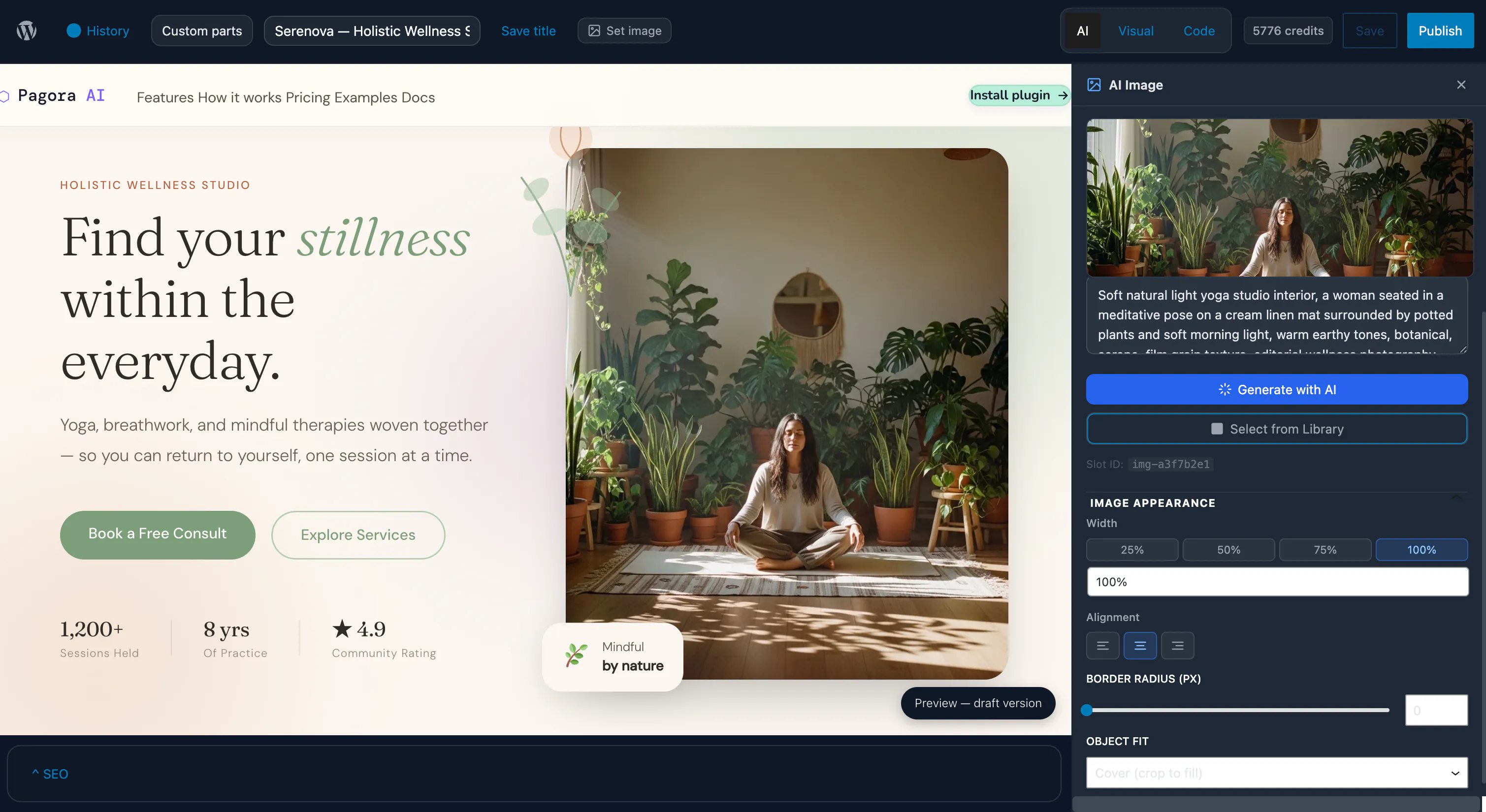 Pagora AI - Wordpress plugin gallery image