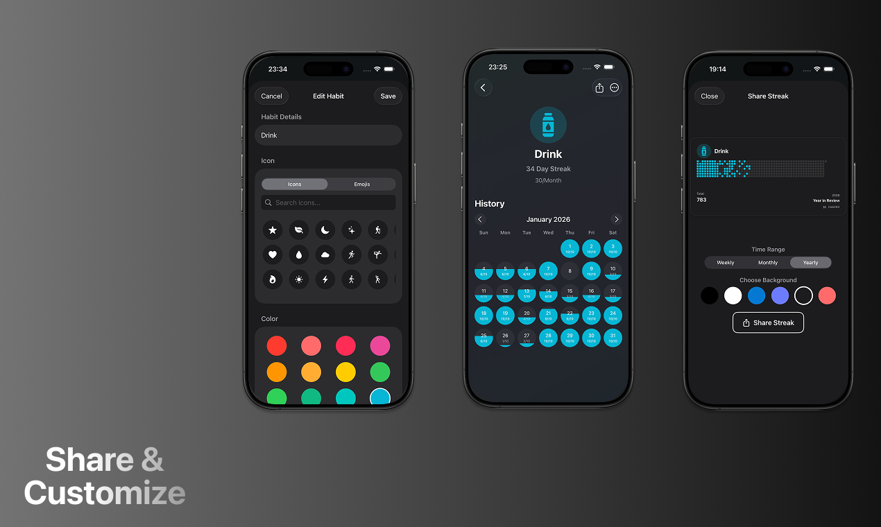 HabitBit - Screenshot 3 showing product features and functionality