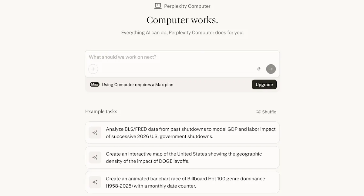 Perplexity Computer