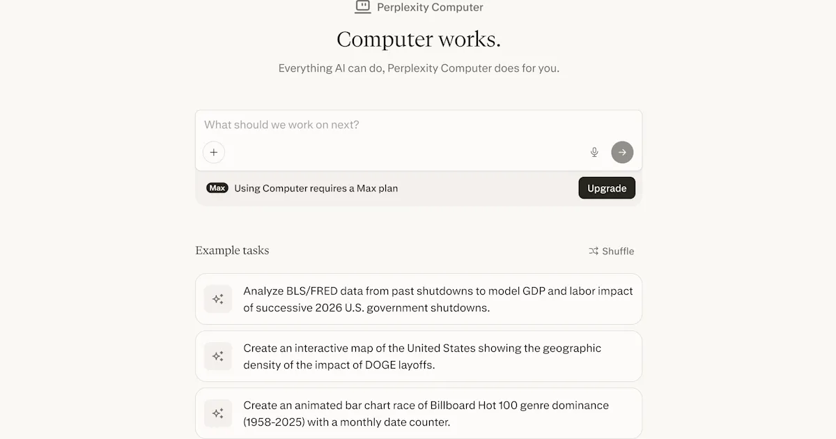Perplexity Computer