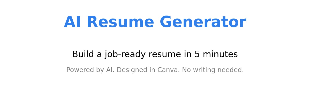 AI Resume Generator Job-Ready in 5 media 1