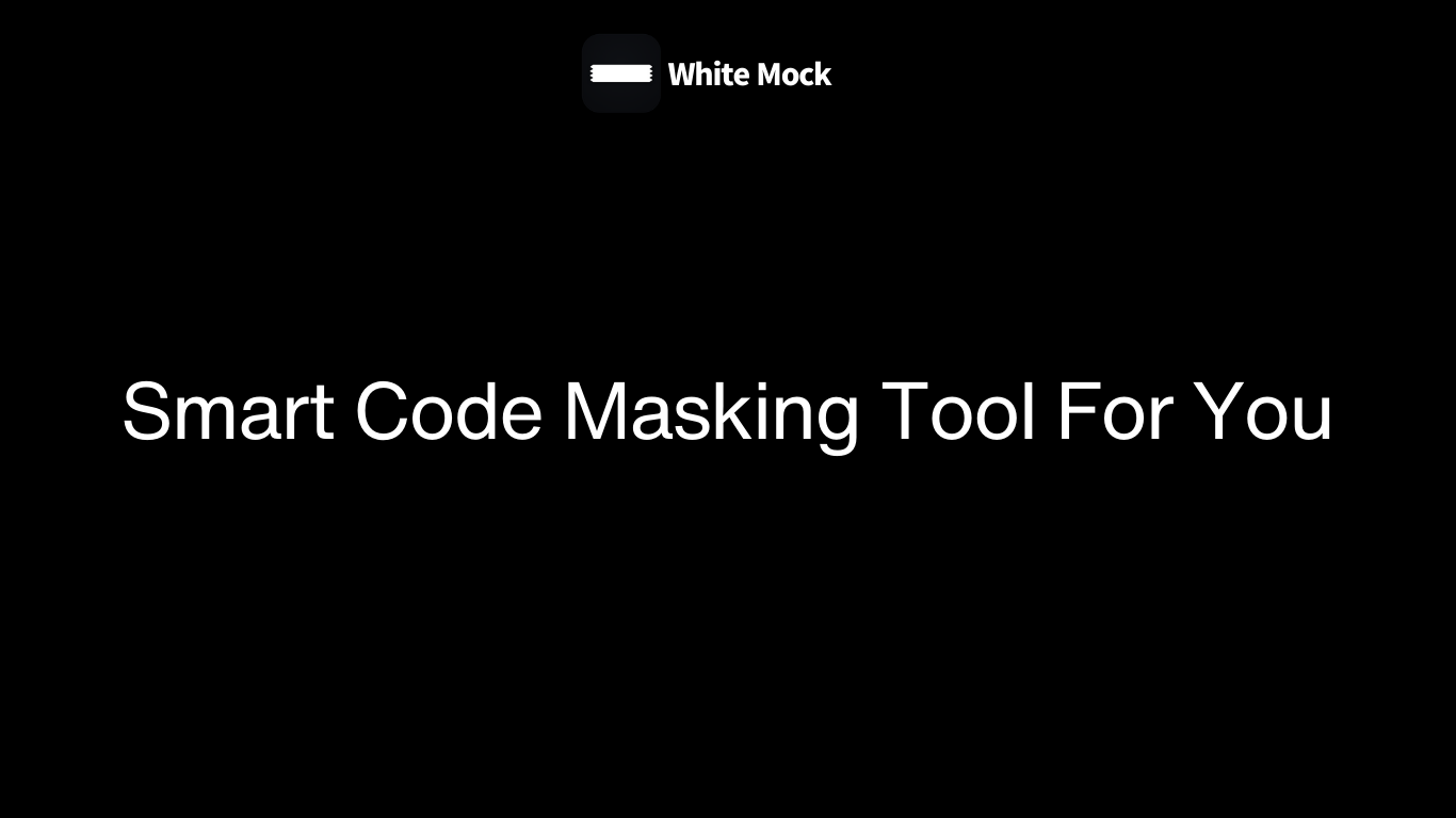 White Mock - Strumento di mascheramento del codice intelligente per gli sviluppatori media 1