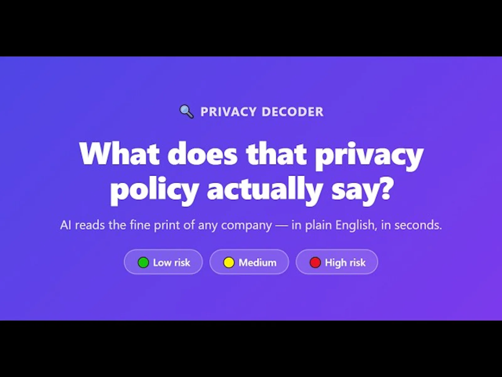 Privacy Decoder screenshot 1 (video preview)