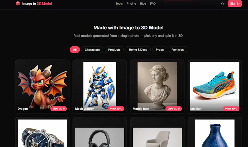 Image to 3D Model screenshot 2