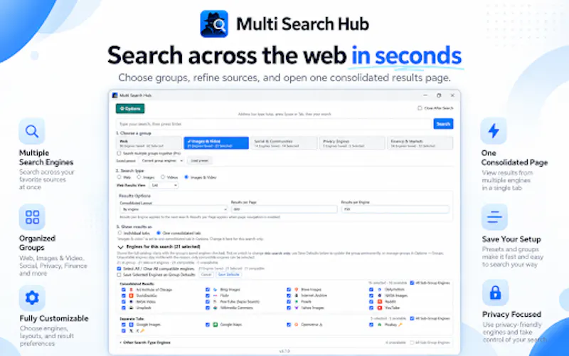 Multi Search Hub screenshot 1