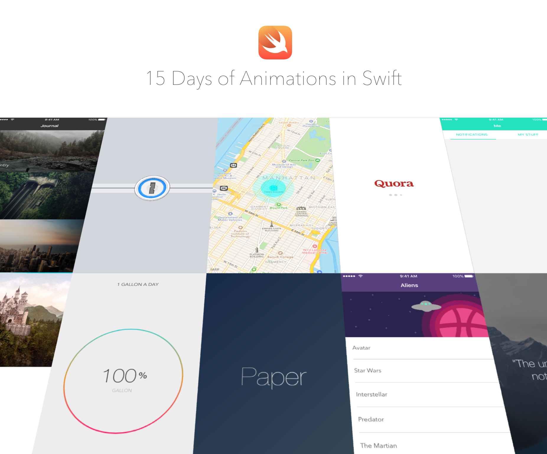 15 Days of Animations in Swift