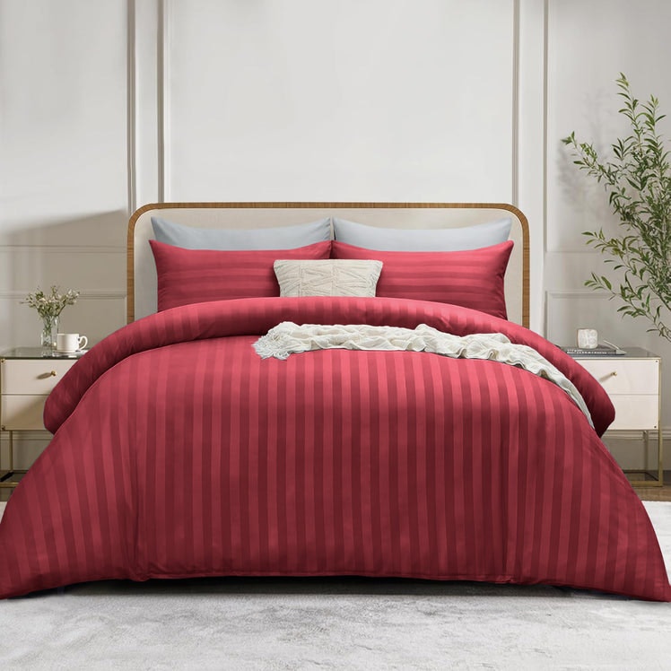 4PC Stripe Bedding Complete Set gallery image