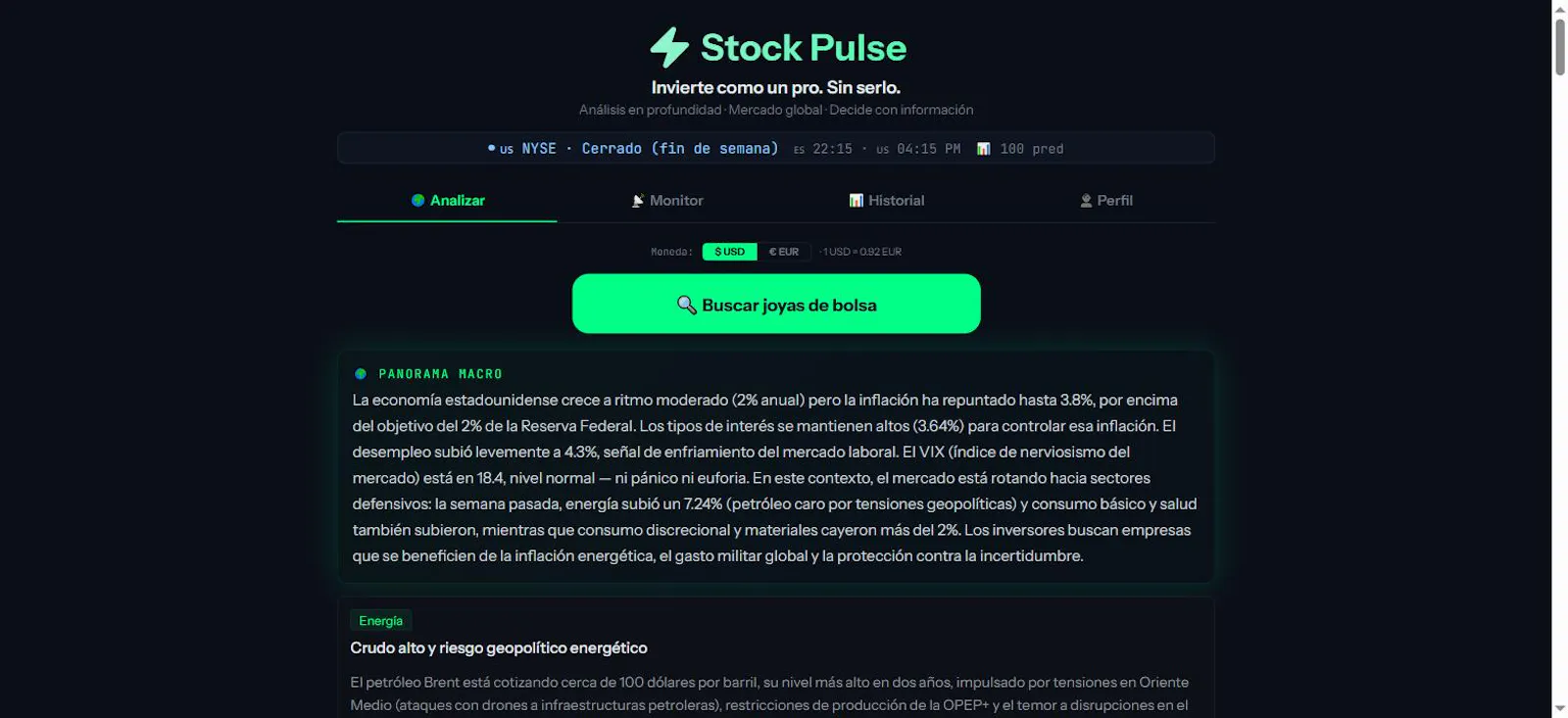 Stock Pulse — Hidden Gems Analyzer screenshot 1