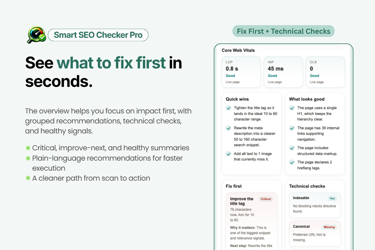 Smart SEO Checker Pro gallery image