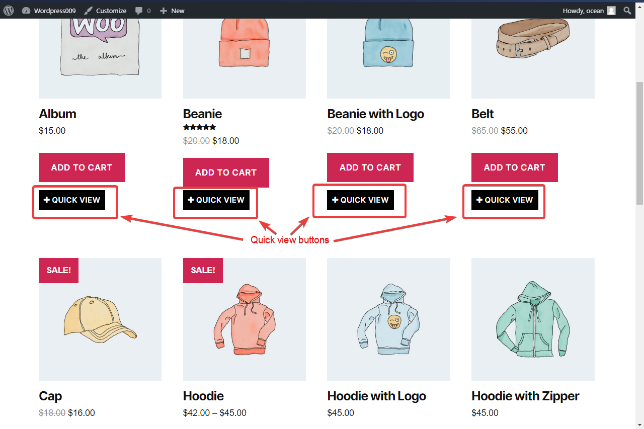 Quick View Woocommerce Product gallery image