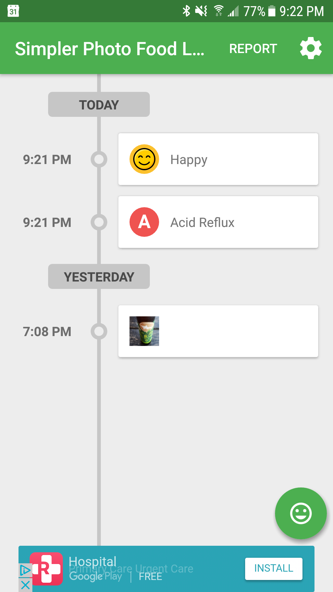 Simpler Photo Food Logger