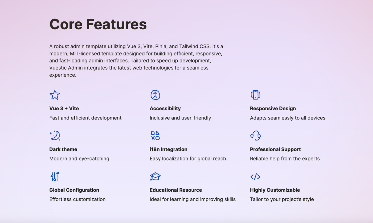 Vuestic Admin 3.0 - Modello di amministratore Vue libero e bello media 5