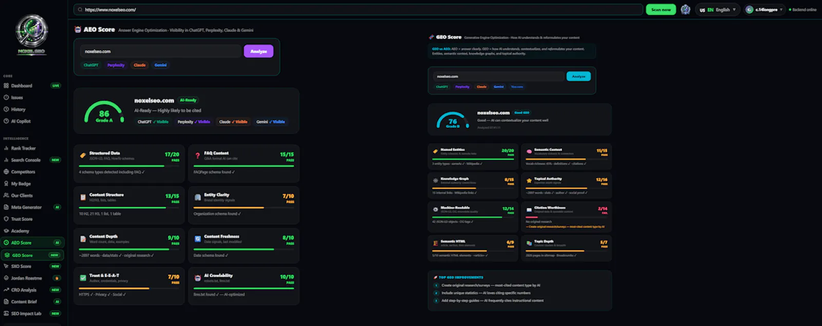 NOXEL SEO screenshot 3
