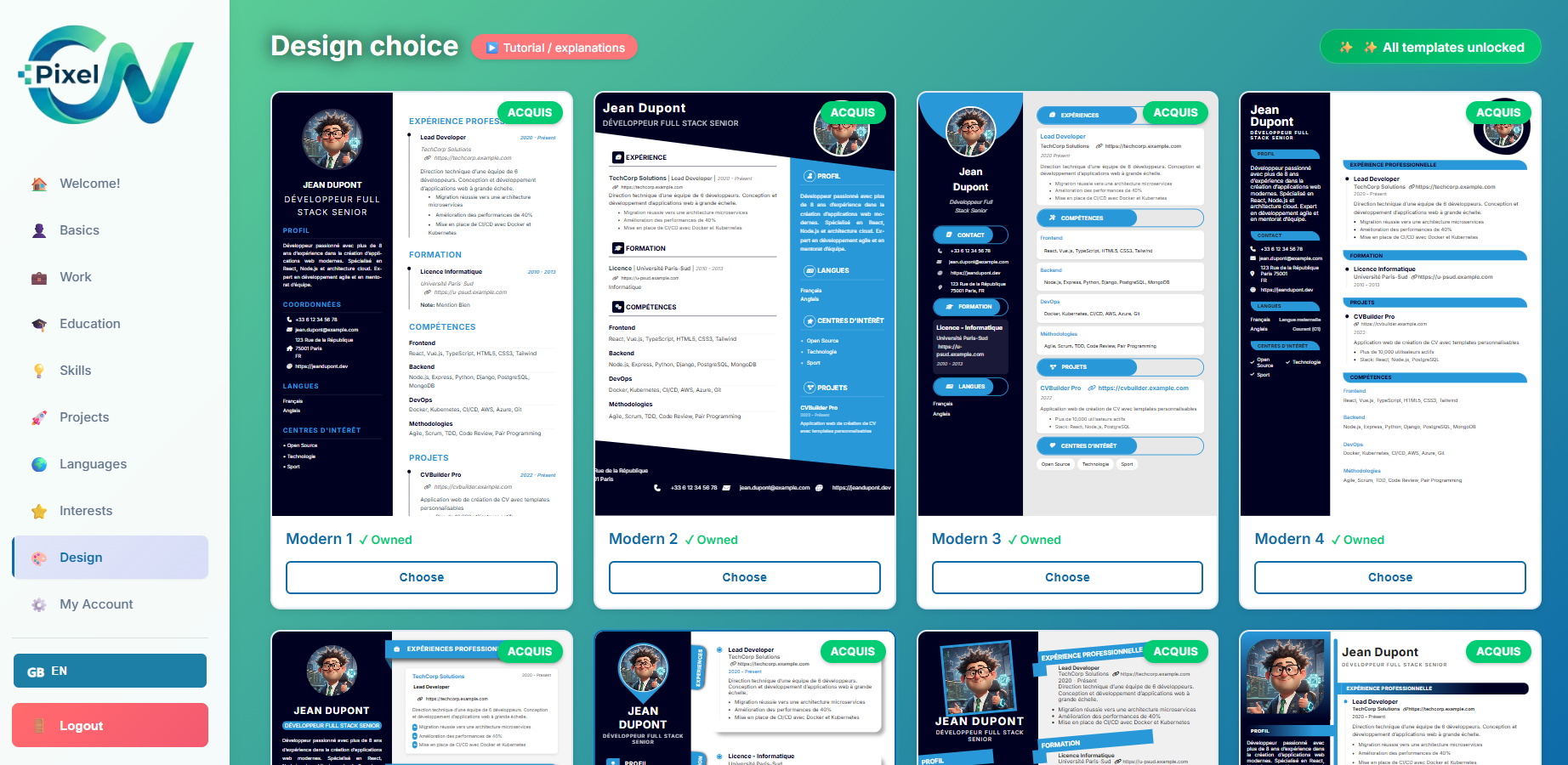 PixelCV gallery image