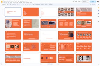 Quick and easy creation of a custom-branded Google Slides template for your business.
