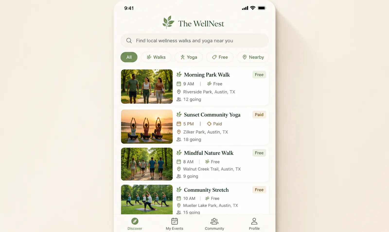 The WellNest screenshot 2