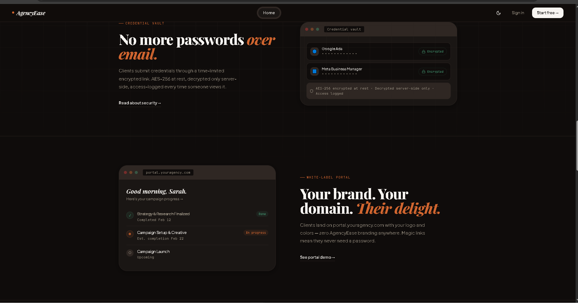 AgencyEase - Screenshot 3 showing product features and functionality