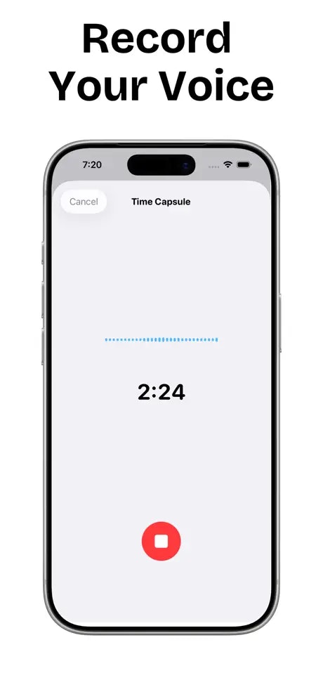 Time Capsule App - Screenshot 3 showing product features and functionality