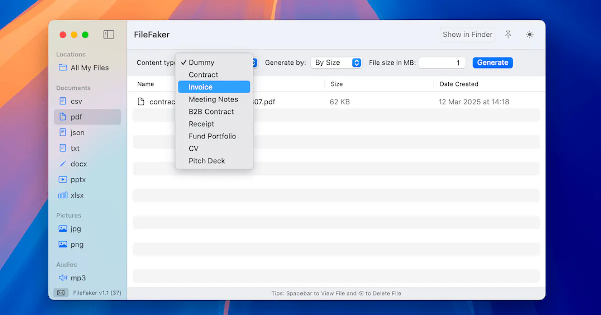 FileFaker