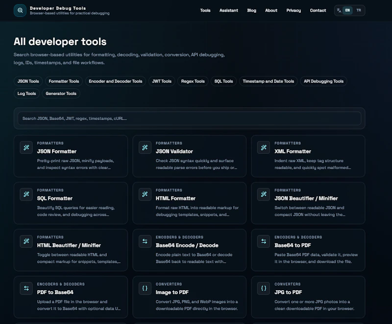Developer Debug Tools screenshot 2