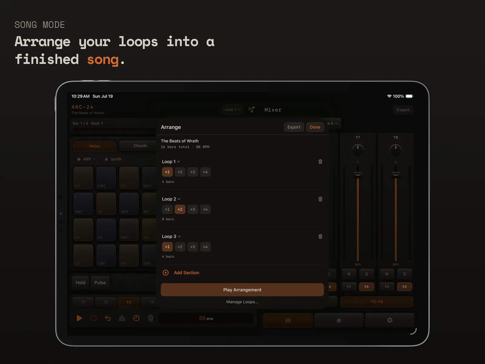 ARC-24 Multitrack Groovebox for iOS screenshot 9
