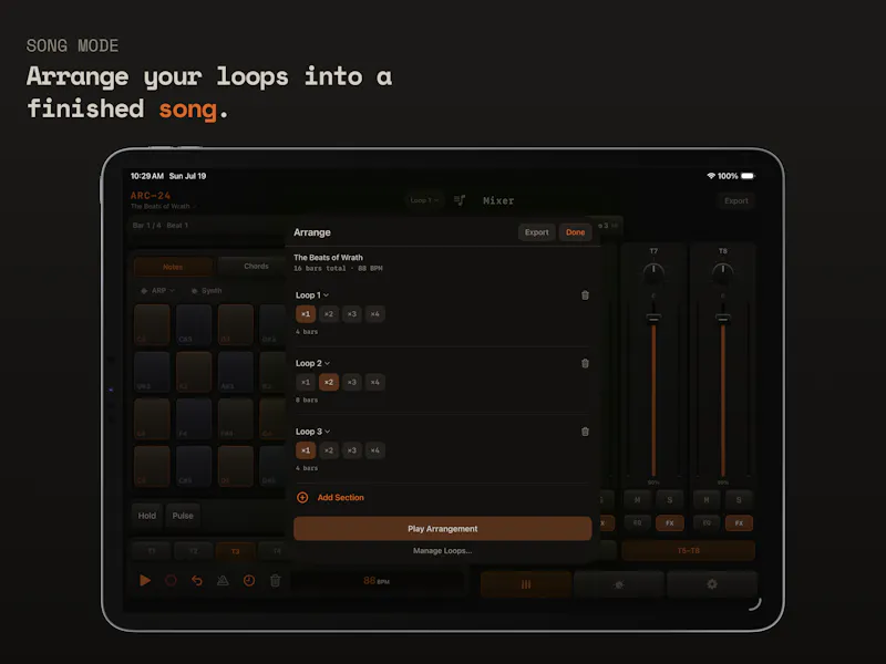 ARC-24 Multitrack Groovebox for iOS screenshot 9