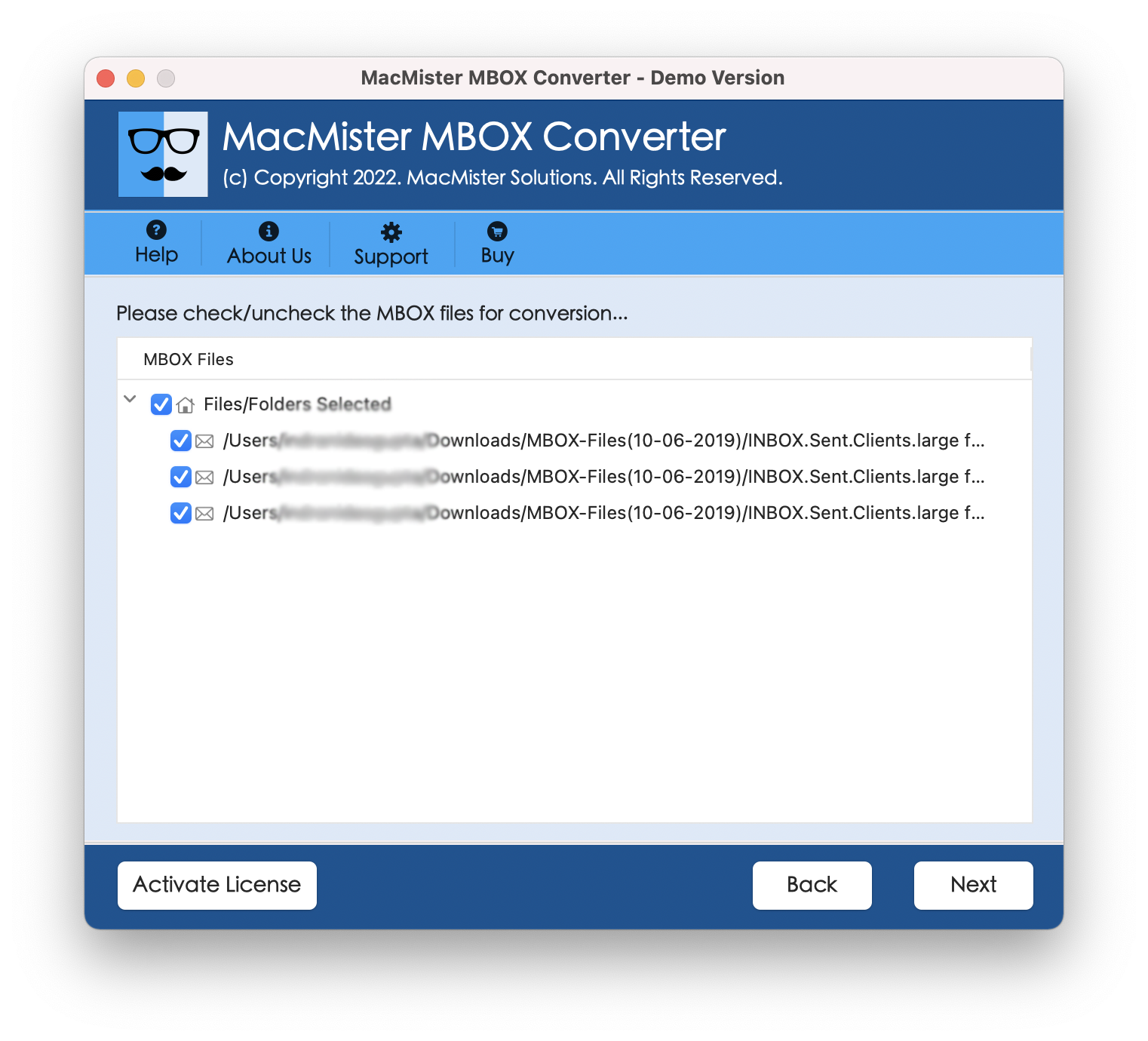 Mac 용 MacMister MBox 변환기 - 배치 MAC의 15 가지 저장 옵션으로 Mbox Mailbox를 변환합니다. 미디어 3