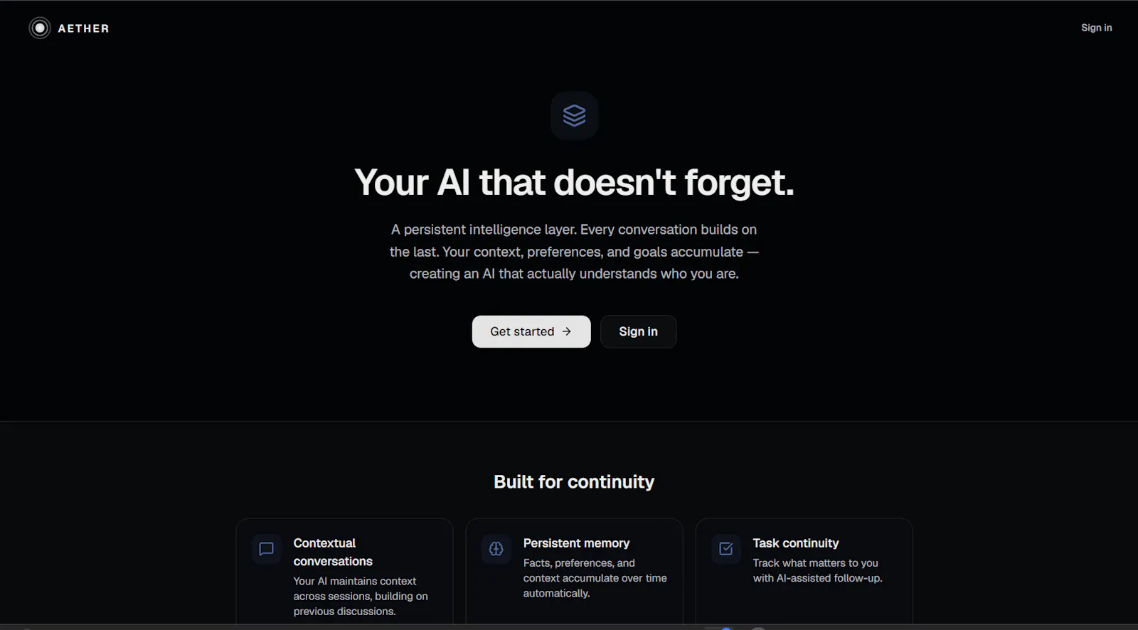 Aether screenshot 1