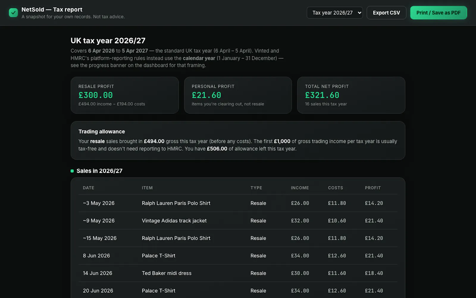 NetSold screenshot 3