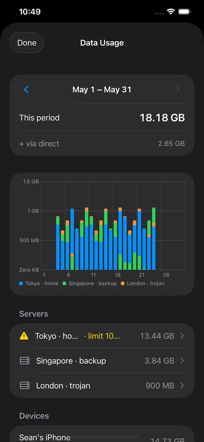 Traveler's VPN screenshot 3