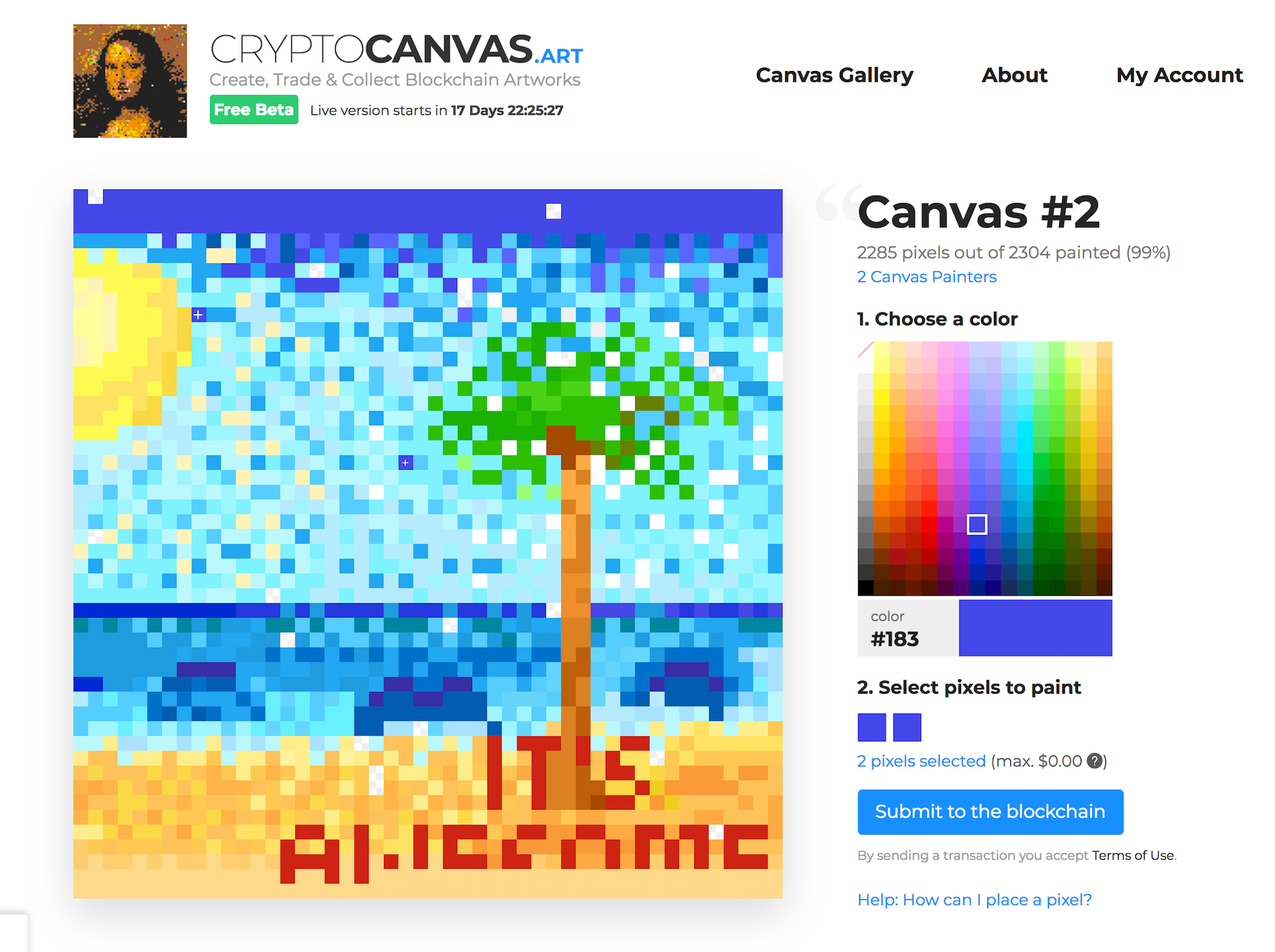 CryptoCanvas gallery image