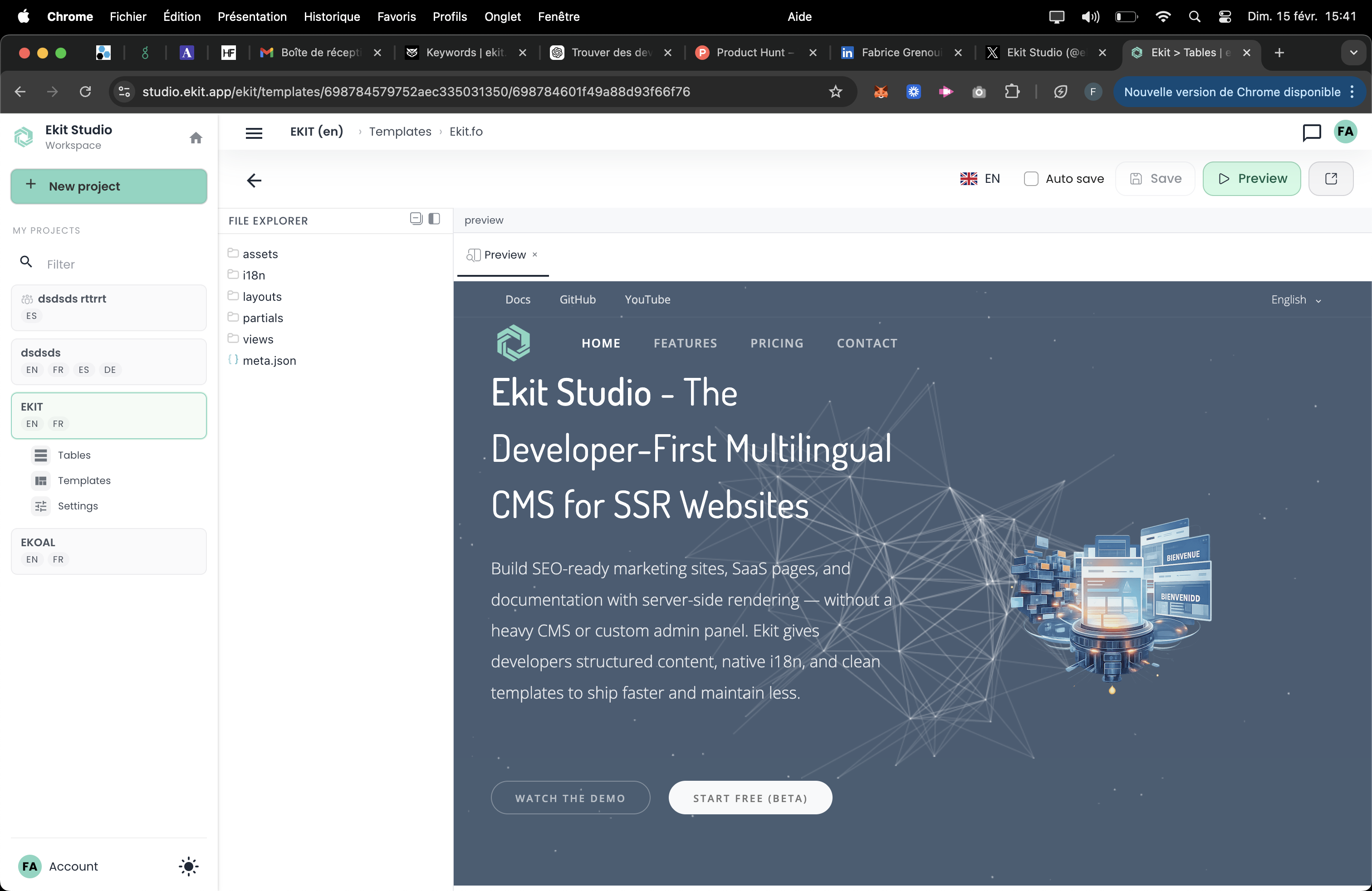Ekit Studio - Main product screenshot demonstrating key features and user interface