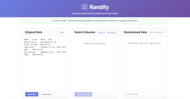 Randify screenshot 1